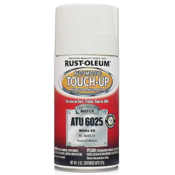 Rust-Oleum Automotive 8 oz. White Touch-Up Spray Paint (6-Pack)