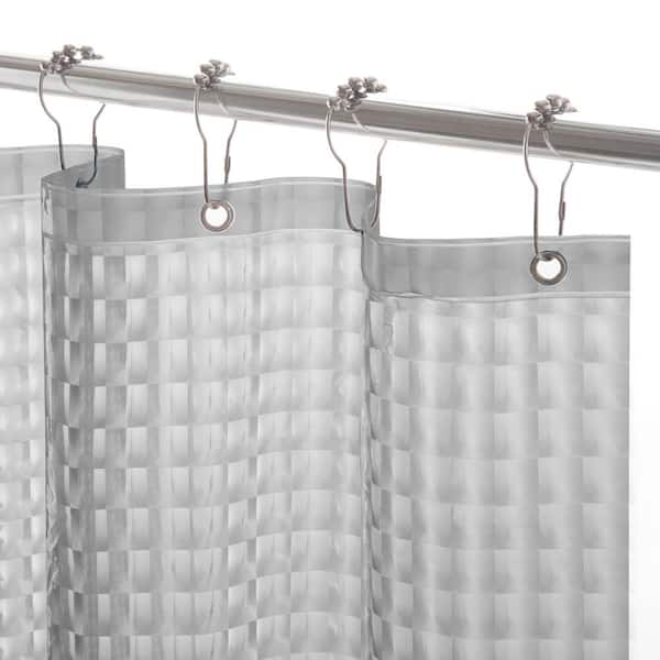 Kenney Medium Weight Embossed Peva 70, Weighted Shower Curtain Liner