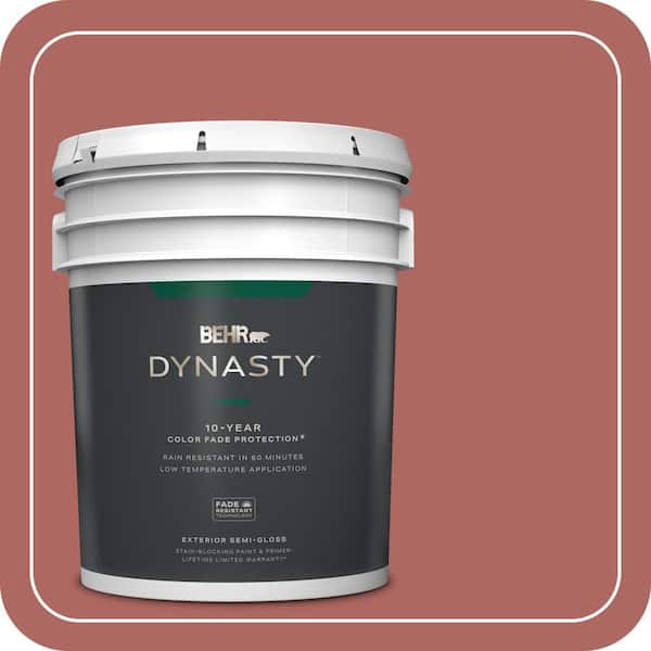 BEHR DYNASTY 5 gal. #PPU2-13 Colonial Brick Semi-Gloss Exterior Stain-Blocking Paint & Primer