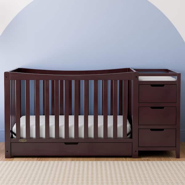 Remi Espresso 4-in-1 Convertible Crib and Changer