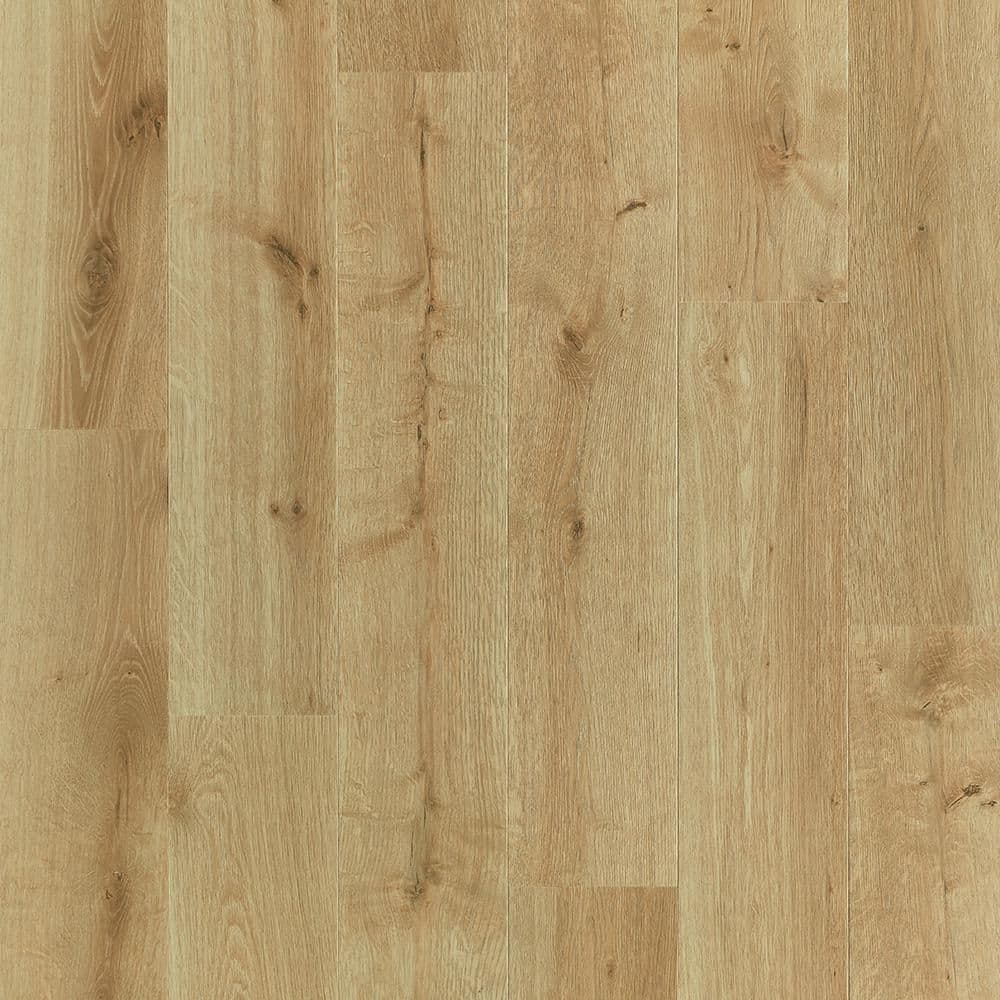 Pergo Outlast+ Golden Briar Oak 12 mm T x 7.4 in. W Waterproof Laminate Wood Flooring (19.6 sqft/case), Light