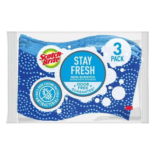 Scotch-Brite Scrub Dots Non-Scratch Scrub Sponge (3-Pack)