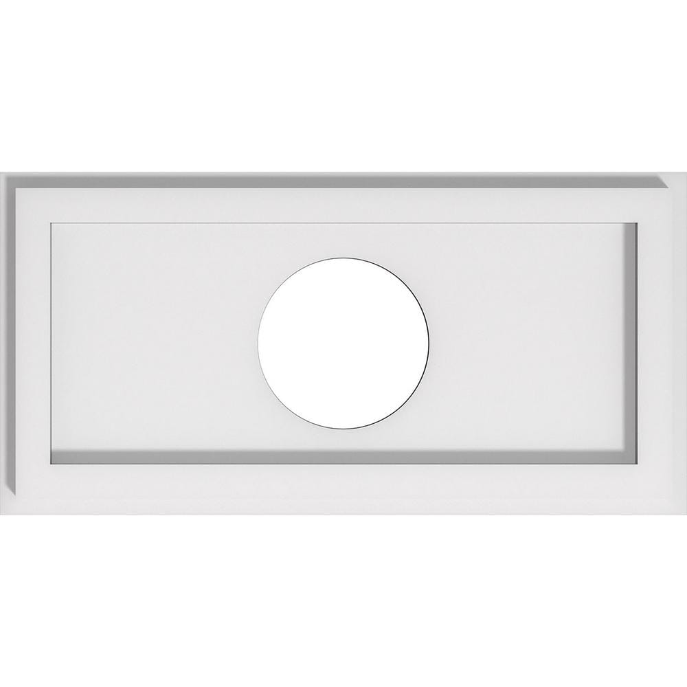 1 in. P X 16 in. W X 8 in. H X 4 in. ID Rectangle Architectural Grade PVC Contemporary Ceiling Medallion price history on PriceWatchPro