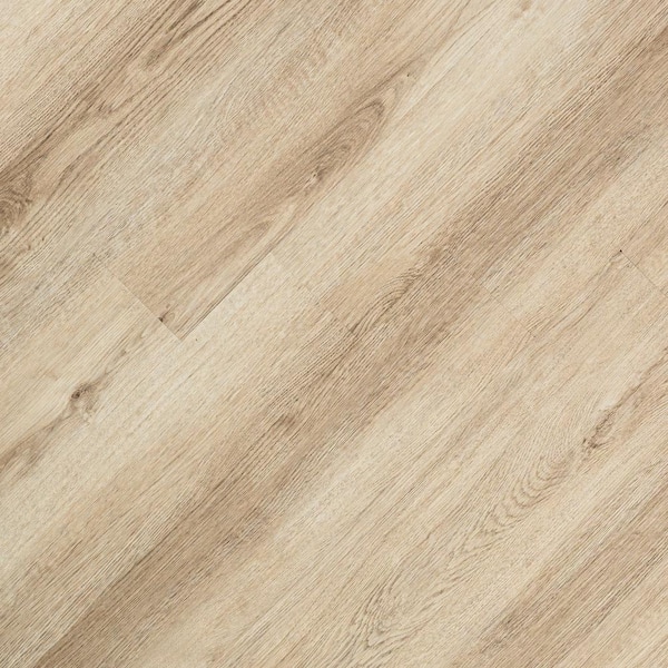 TrafficMaster Oakwood Terrace Oak 6 MIL x 6 in. W x 48 in. L Waterproof Click Lock Luxury Vinyl Plank Flooring