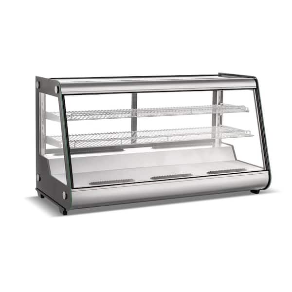 48.2 in. 8.1 cu. ft. Refrigerated Display Case Commercial Countertop Display Refrigerator in Black