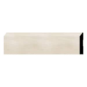 WM620 0.56 in. D x 4.25 in. W x 96 in. L Wood Poplar Baseboard Moulding
