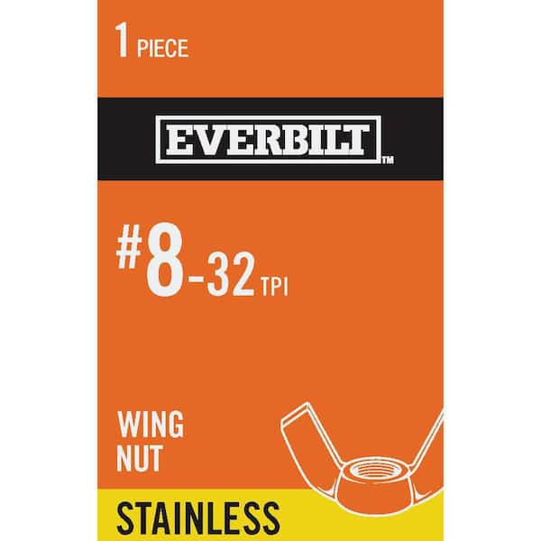 Everbilt #8-32 Stainless Steel Wing Nut