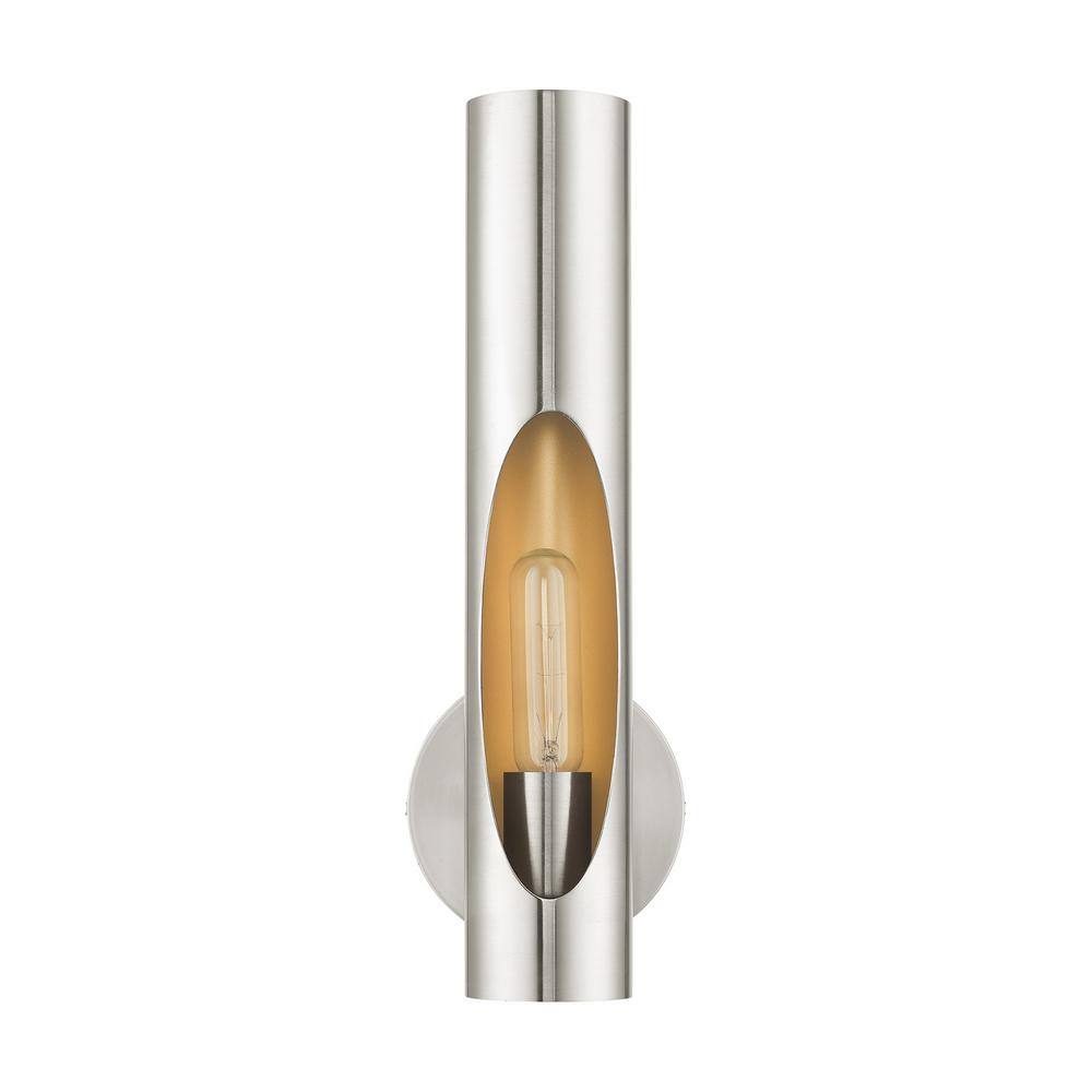 Brushed Nickel 16" Industrial Wall Sconce