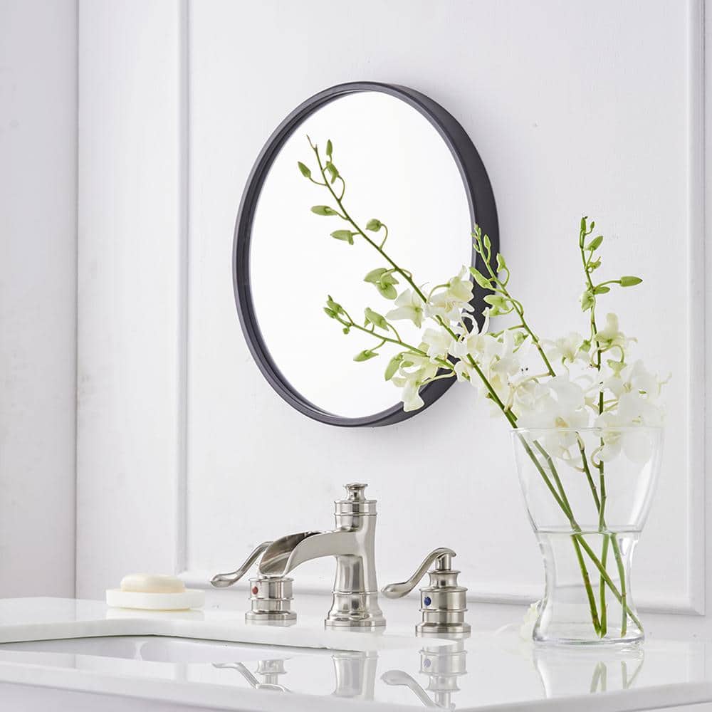 Brushed Nickel 8-Inch Widespread Waterfall Bathroom Faucet