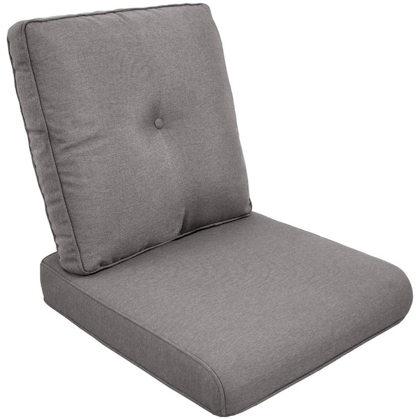 ArcoBay 22 in. x 25 in. x 4 in. 6-Piece Deep Seating Outdoor Lounge Chair Replacement Cushion Set in Gray