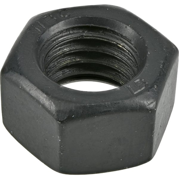 1/4-20 Hex Nut Finished Black Oxide Steel UNC BLACK 1/4"-20 BLACK 500 