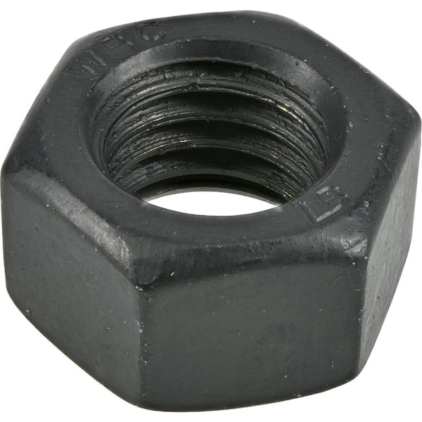Unbranded 3/8 in. - 16 in. Black Exterior Hex Nuts