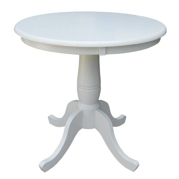 International Concepts Simply Linen Skirted Dining Table