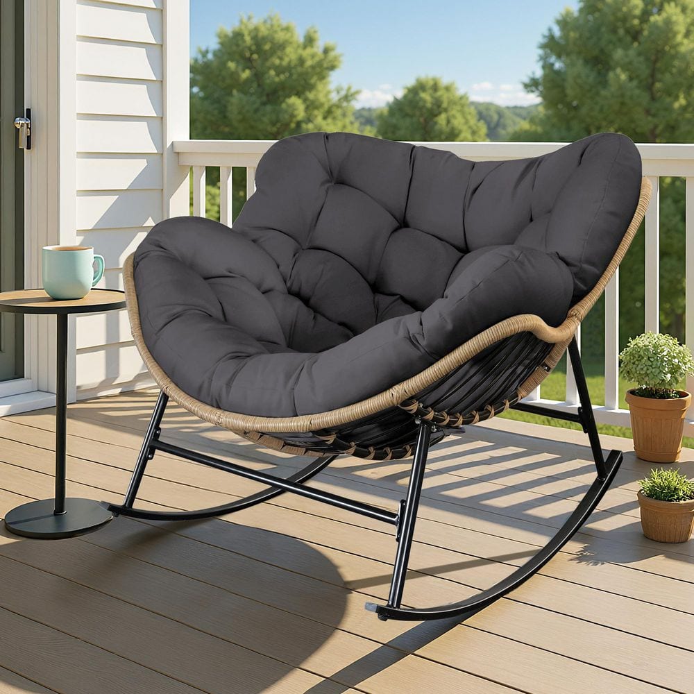 Outdoor Rocking Chair Kromax Oversized Outdoor Papasan Rocking