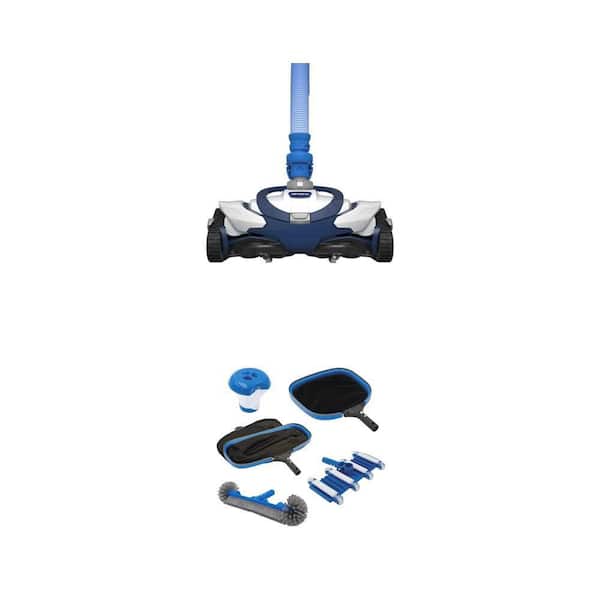 LYNX Suction Pool Vacuum and PLSHD Manual Cleaning Kit Combo for Inground Pools