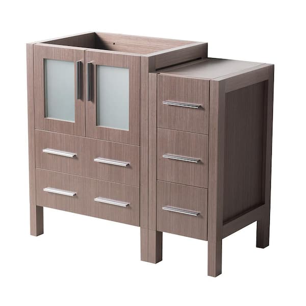 Fresca Torino 36 in. Modern Bathroom Vanity Cabinet Only in Gray Oak
