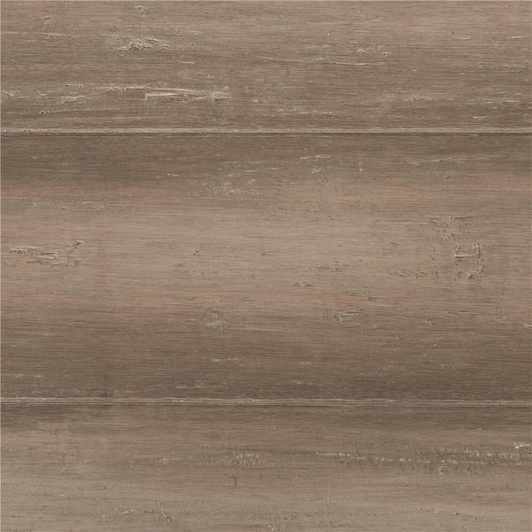 Home Decorators Collection Light Taupe 3/8 in. T x 5.1 in. W Hand Scraped Strand Woven Engineered Bamboo Flooring (19.2 sqft/case)
