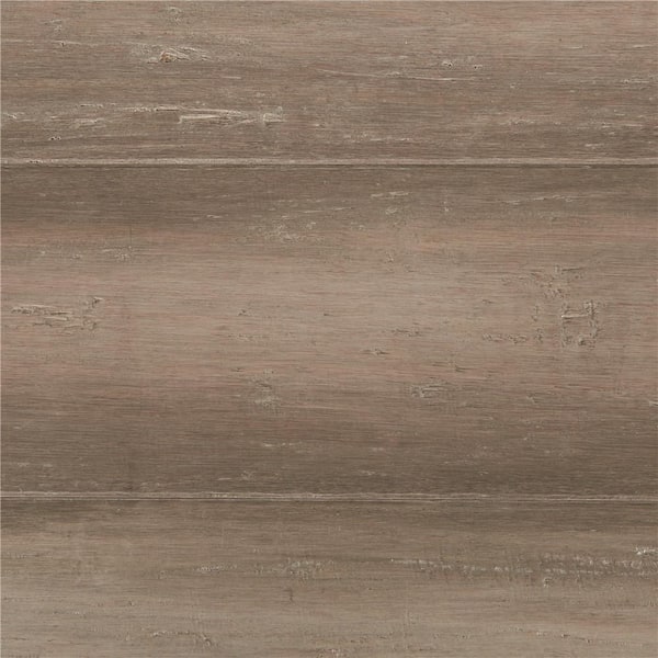 Home Decorators Collection Take Home Sample - Hand Scraped Strand Woven Light Taupe Bamboo Flooring