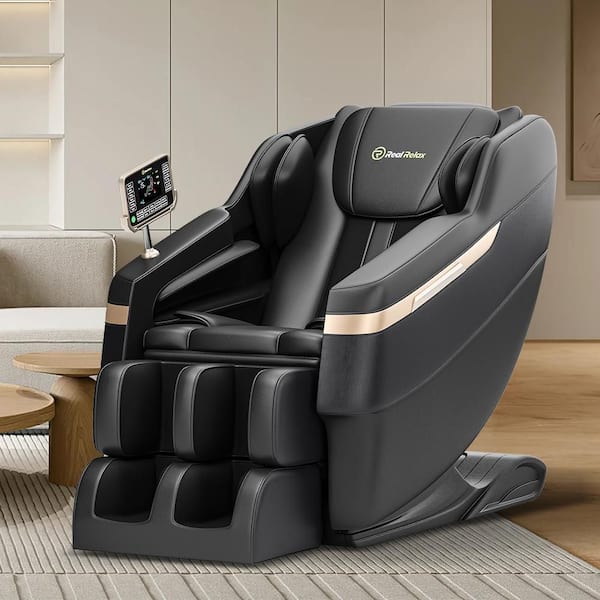 Favor-BS02 Black color heated Full Body Massage Chair with zero gravity mode and Bluetooth music player