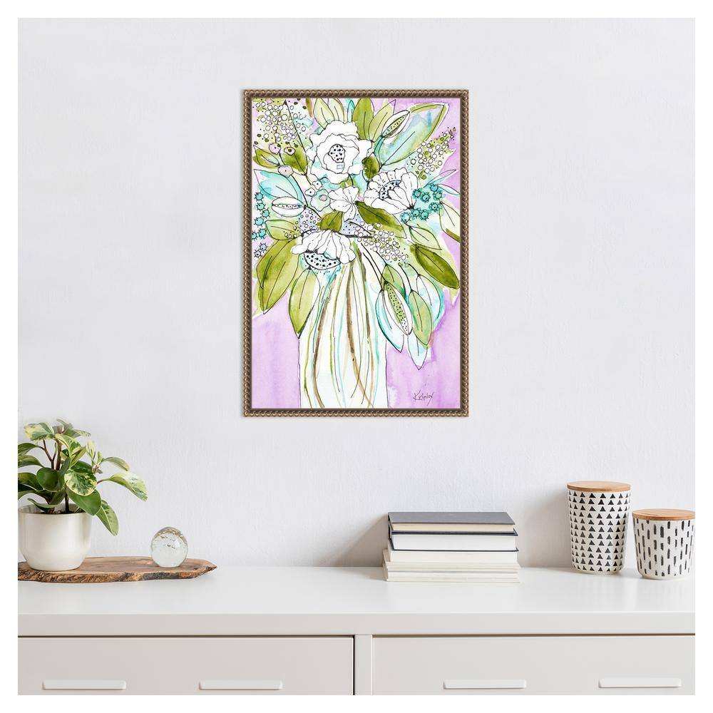 Hopeful Bouquet 16 x 23 Framed Canvas Wall Art