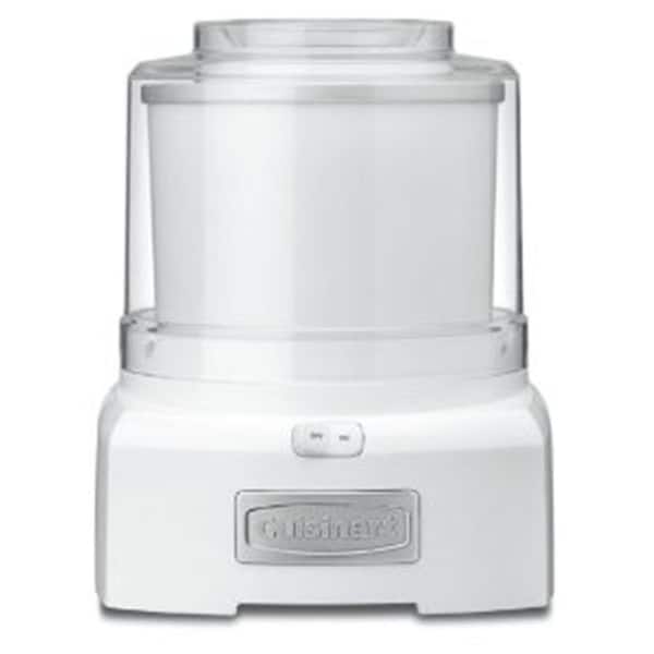 Cuisinart 1.5 Qt. White Electric Ice Cream Maker with Locking Lid