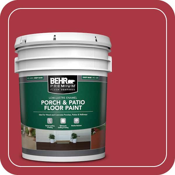 5 gal. #BXC-03 Scarlet Low-Lustre Enamel Interior/Exterior Porch and Patio Floor Paint