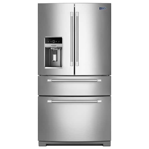 Maytag 26.2 cu. ft. French Door Refrigerator in Monochromatic Stainless Steel