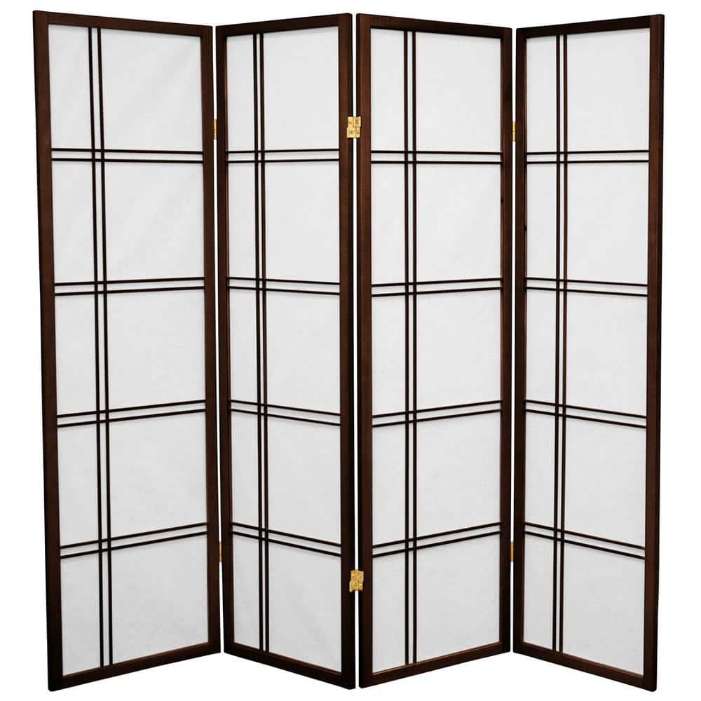 5 ft. Walnut 4-Panel Room Divider price history on PriceWatchPro