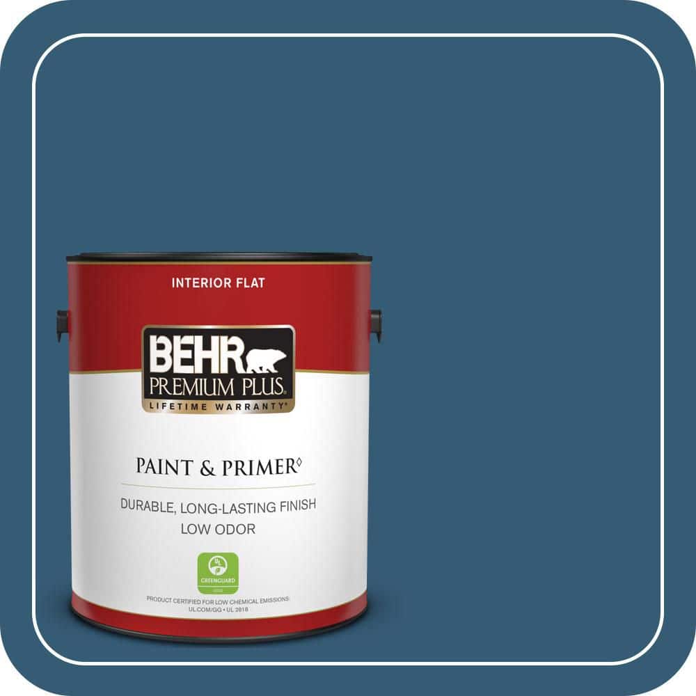 1 gal. #M490-7 Shasta Lake Flat Low Odor Interior Paint & Primer price history on PriceWatchPro