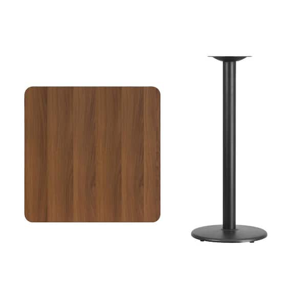 Flash Furniture 30" Square Table Top With Natural or Walnut Reversible Laminate for sale online 