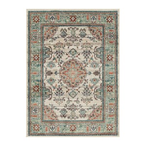 Fitzgerald 4 ft. x 6 ft. Beige Abstract Area Rug