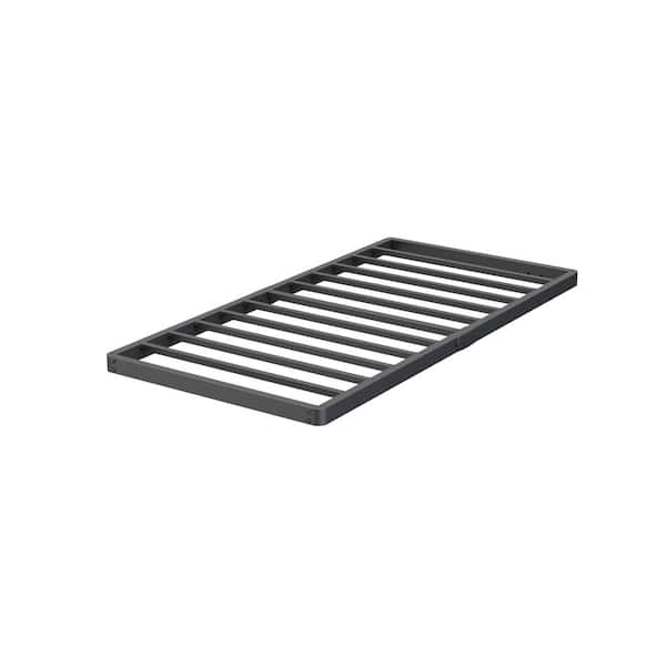 Comasach 2 in. Twin Box Spring with Heavy Duty Structure, Bunkie Board Bed Slat Replacement Low Profile Mattress Foundation
