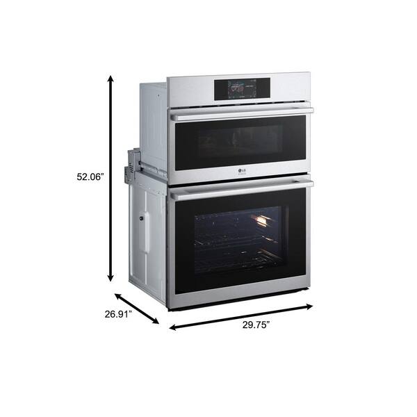 LG STUDIO 30 Smart Built-In Electric Convection Combination Wall Oven with  Microwave and Sous Vide Stainless Steel WCES6428F - Best Buy