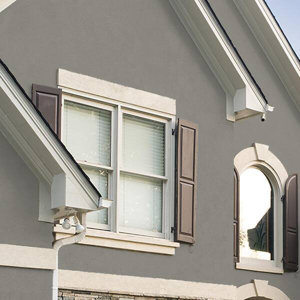 BEHR PREMIUM - 5 gal. #N360-4 Battleship Gray Elastomeric Masonry, Stucco and Brick Exterior Paint