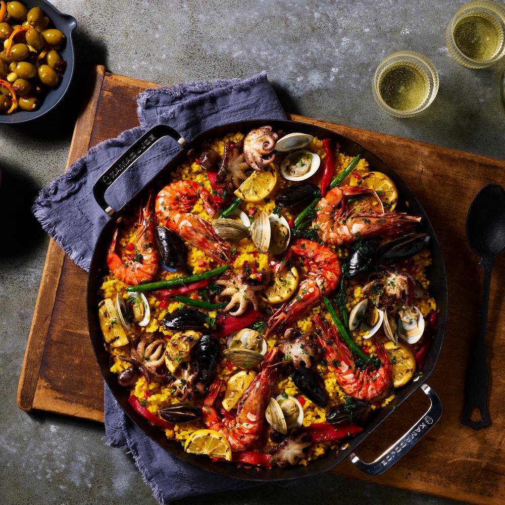 Kamado Joe 17.7" Black Carbon Steel Paella Pan