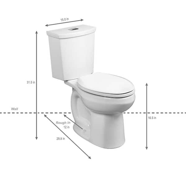 Big John Standard Elongated Closed Front Toilet Seat with Cover in White  6-W - The Home Depot