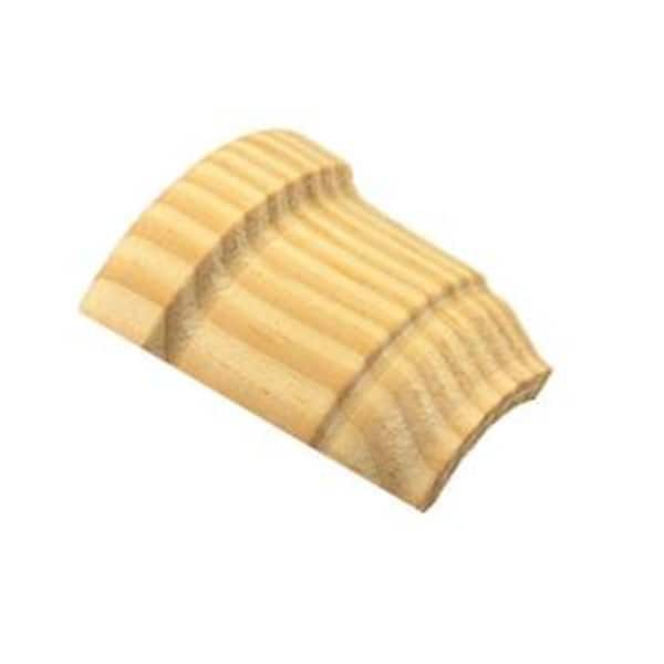 Unbranded 5/8 in. x 2-1/4 in. Unfinished Pine Molding Corner Block