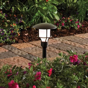 Low Voltage Black Outdoor Integrated LED Landscape Path Light