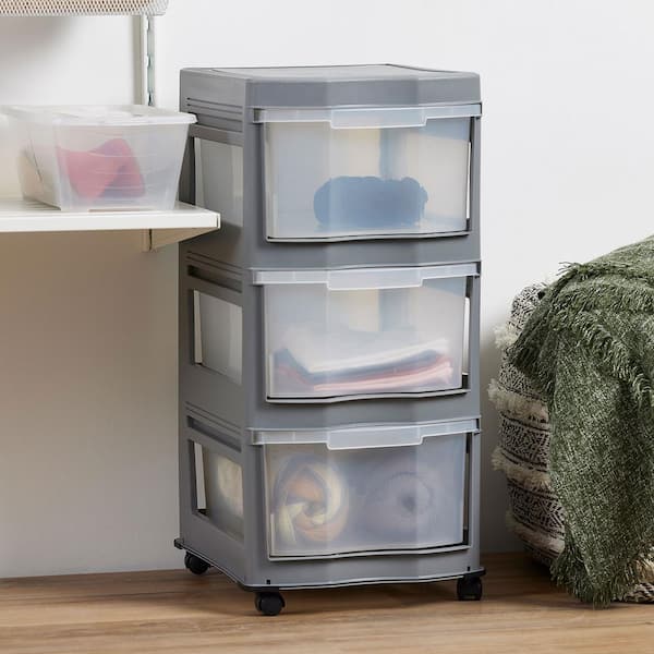 Life Story Clear Stackable Closet Organization & Storage Box, 55