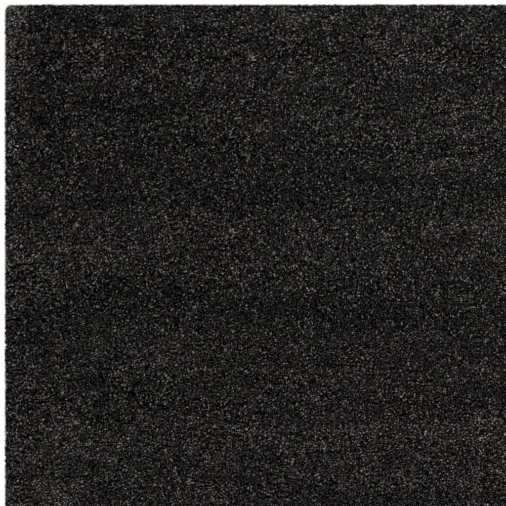 Dark Grey 5'1" x 8' Synthetic Shag Area Rug