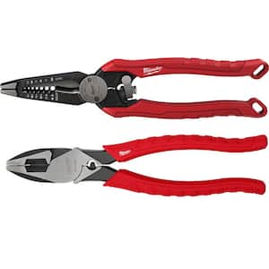 9 in. 7-in-1 Combination Wire Stripper Cutting Pliers with Lineman's Pliers