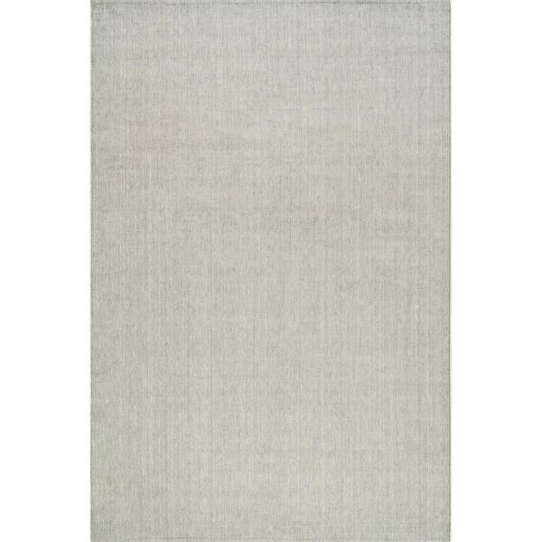 Salima Solid Grey 8 ft. x 10 ft. Outdoor Area Rug