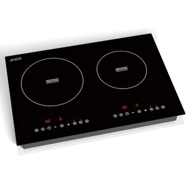 20 in. Induction Cooktop in Black with Child Safety Lock, Auto Switch Off, and 2 Zones