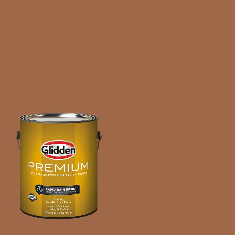 【名作】 NICENESS DAVISON color:brown size:L Glidden Premium 1 gal. PPG1069-6 Foxfire Brown Satin Exterior