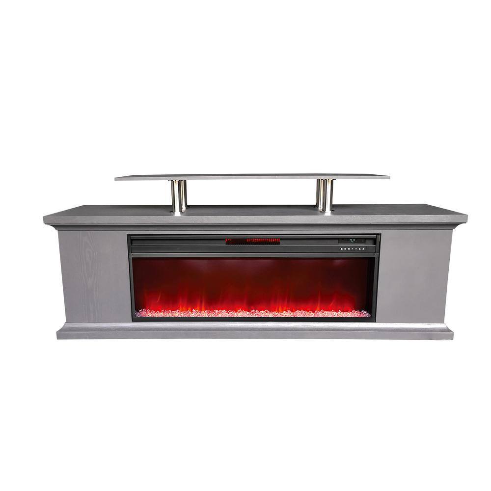 Lifesmart Deluxe Series 72 in. Media Center Electric Fireplace with