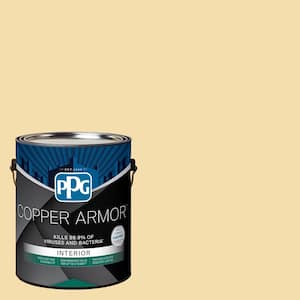 1 gal. PPG1209-3 Dusty Yellow Eggshell Antiviral and Antibacterial Interior Paint with Primer
