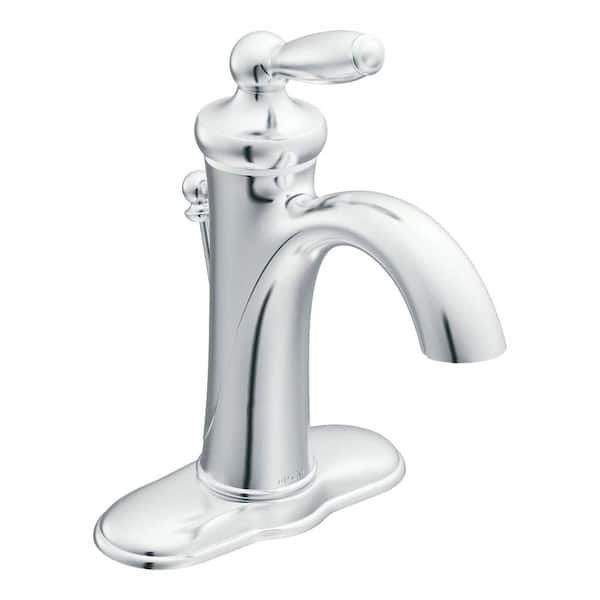 MOEN Brantford Single Hole Single-Handle High-Arc Bathroom Faucet in Chrome (Model: 66600)