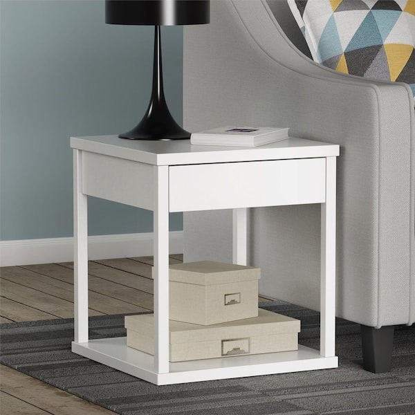 Altra Furniture Parsons White End Table