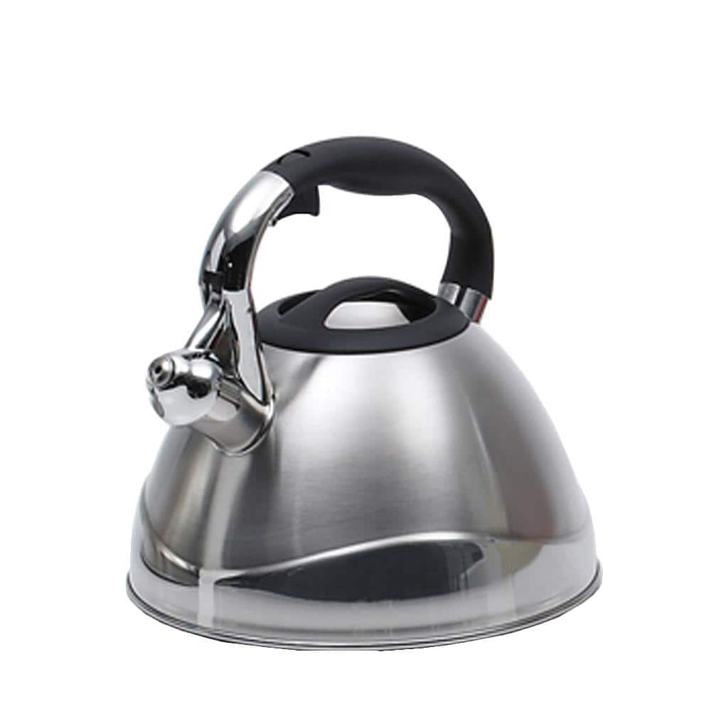 Creative Home Triumph 14-Cup Stainless Steel Stovetop Tea Kettle with  Whistle 72234 - The Home Depot
