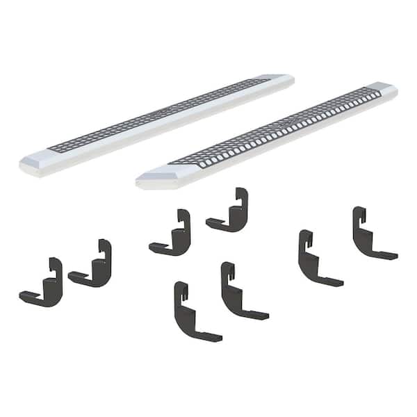 Aries AdvantEDGE Chrome Aluminum 91-Inch Truck Running Boards, Select Chevy Silverado, GMC Sierra 1500, 2500, 3500 HD Crew Cab